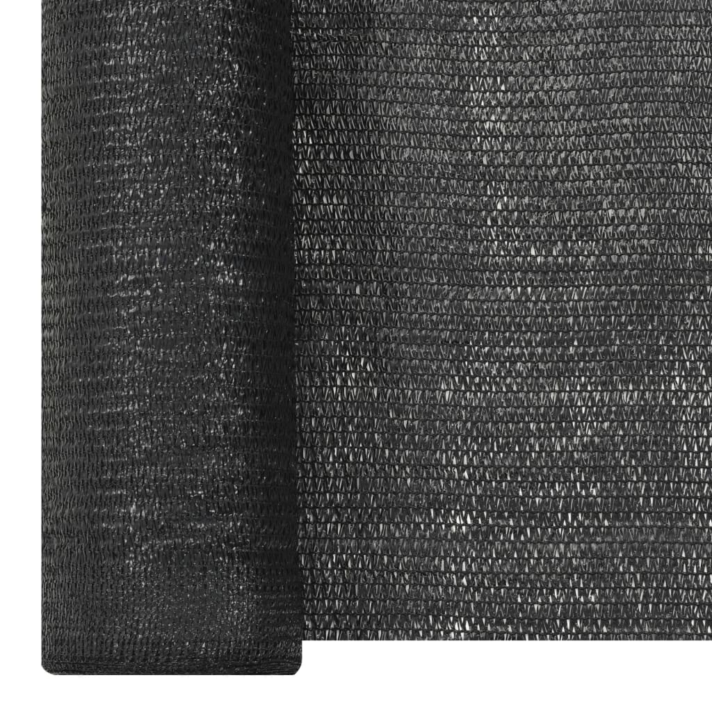Zaunblende Schwarz 1,8x25 m HDPE 150 g/m²