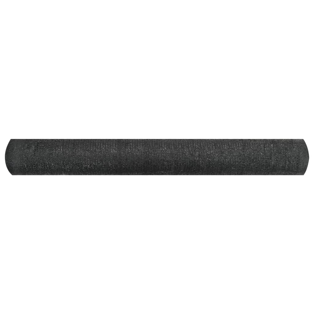 Zaunblende Schwarz 2x50 m HDPE 150 g/m²