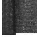 Zaunblende Schwarz 1x25 m HDPE 195 g/m²
