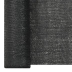 Zaunblende Schwarz 1x50 m HDPE 195 g/m²
