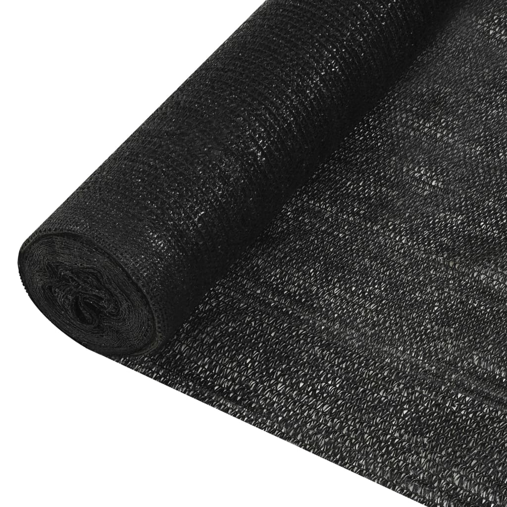 Zaunblende Schwarz 1,8x50 m HDPE 195 g/m²