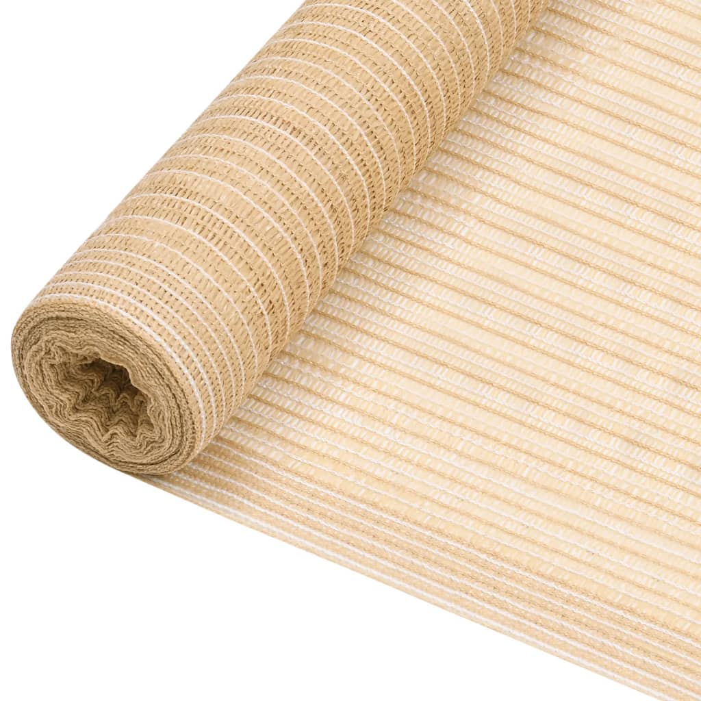 Zaunblende Beige 1x25 m HDPE 195 g/m²