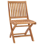 Gartenstühle 2 Stk. mit Weinroten Kissen Teak Massivholz