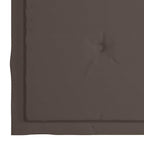 Gartenstühle mit Taupe Kissen 2 Stk. Massivholz Teak