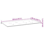 Gartenbank mit Auflage 120 cm Massivholz Akazie