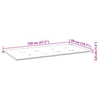 Gartenbank mit Auflage 120 cm Massivholz Akazie