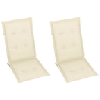 3064181 vidaXL Rocking Chair with Cushions Solid Acacia Wood (311844+43181)