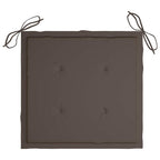 Garten-Essstühle 3 Stk. mit Kissen Massivholz Akazie