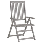 Verstellbare Gartenstühle 3 Stk. mit Auflagen Massivholz Akazie