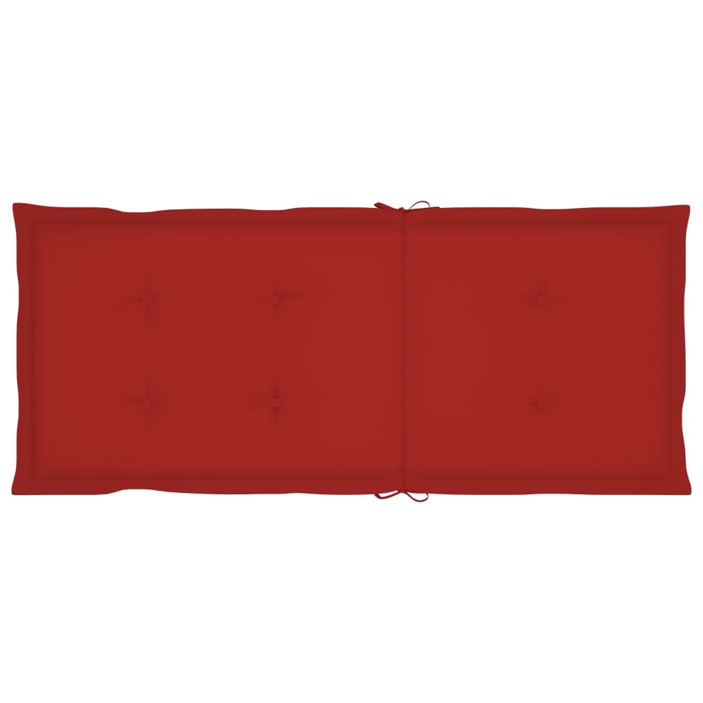 Verstellbare Gartenstühle 3 Stk. mit Auflagen Massivholz Akazie