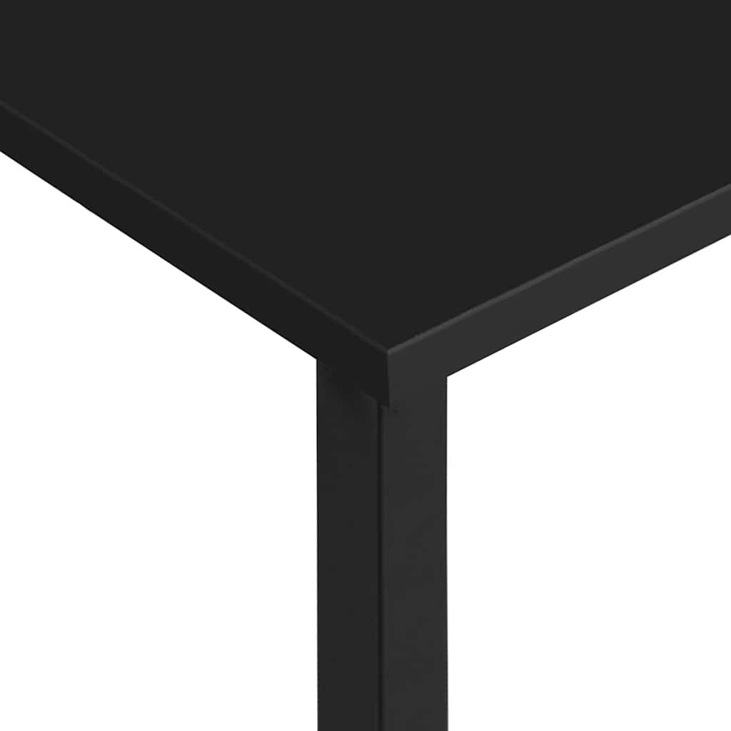 Computertisch Schwarz 105x50x72 cm MDF und Metall