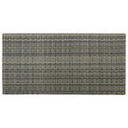 5-tlg. Gartenbar-Set mit Kissen Poly Rattan Grau