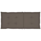 Gartenstühle 6 Stk. mit Taupe Kissen Massivholz Teak