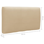 2-Sitzer-Palettensofa Weiß Imprägniertes Kiefernholz