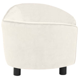 vidaXL Hundesofa Creme 69x49x40 cm Plüsch
