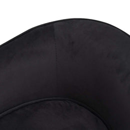 vidaXL Hundesofa Schwarz 69x49x40 cm Plüsch und Kunstleder