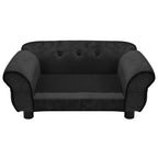 Hundesofa Schwarz 72x45x30 cm Plüsch