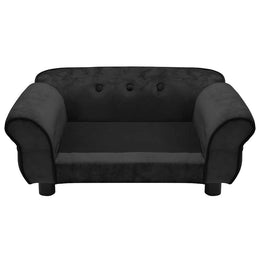 vidaXL Hundesofa Schwarz 72x45x30 cm Plüsch