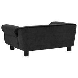 vidaXL Hundesofa Schwarz 72x45x30 cm Plüsch