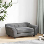 Hundesofa Dunkelgrau 72x45x30 cm Plüsch