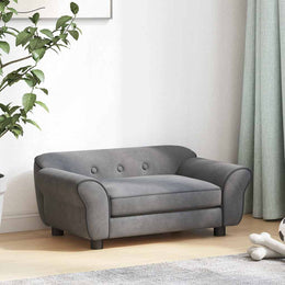 Hundesofa Dunkelgrau 72x45x30 cm Plüsch