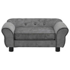 Hundesofa Dunkelgrau 72x45x30 cm Plüsch