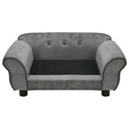Hundesofa Dunkelgrau 72x45x30 cm Plüsch