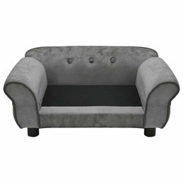 Hundesofa Dunkelgrau 72x45x30 cm Plüsch