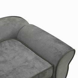 Hundesofa Dunkelgrau 72x45x30 cm Plüsch