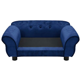 vidaXL Hundesofa Blau 72x45x30 cm Plüsch