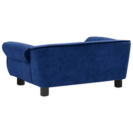 vidaXL Hundesofa Blau 72x45x30 cm Plüsch