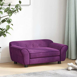 vidaXL Hundesofa Burgunderrot 72x45x30 cm Plüsch