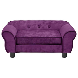 vidaXL Hundesofa Burgunderrot 72x45x30 cm Plüsch
