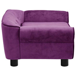 vidaXL Hundesofa Burgunderrot 72x45x30 cm Plüsch