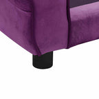 Hundesofa Burgunderrot 72x45x30 cm Plüsch