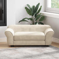 Hundesofa Creme 72x45x30 cm Plüsch