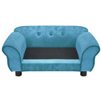 Hundesofa Türkis 72x45x30 cm Plüsch