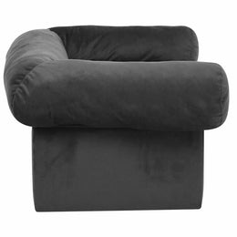 vidaXL Hundesofa mit Schublade Dunkelgrau 75x50x38 cm Plüsch