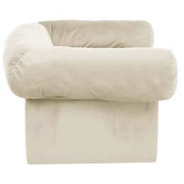 vidaXL Hundesofa mit Schublade Creme 75x50x38 cm Plüsch