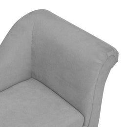 vidaXL Hundesofa mit Kissen Grau 83x44x44 cm Plüsch