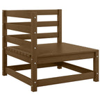 2-tlg. Garten-Lounge-Set Honigbraun Massivholz Kiefer