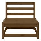 2-tlg. Garten-Lounge-Set Honigbraun Massivholz Kiefer