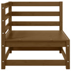 2-tlg. Garten-Lounge-Set Honigbraun Massivholz Kiefer