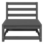 3-tlg. Garten-Lounge-Set Grau Kiefer Massivholz