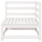 Garten-Ecksofa mit Kissen Massivholz Kiefer