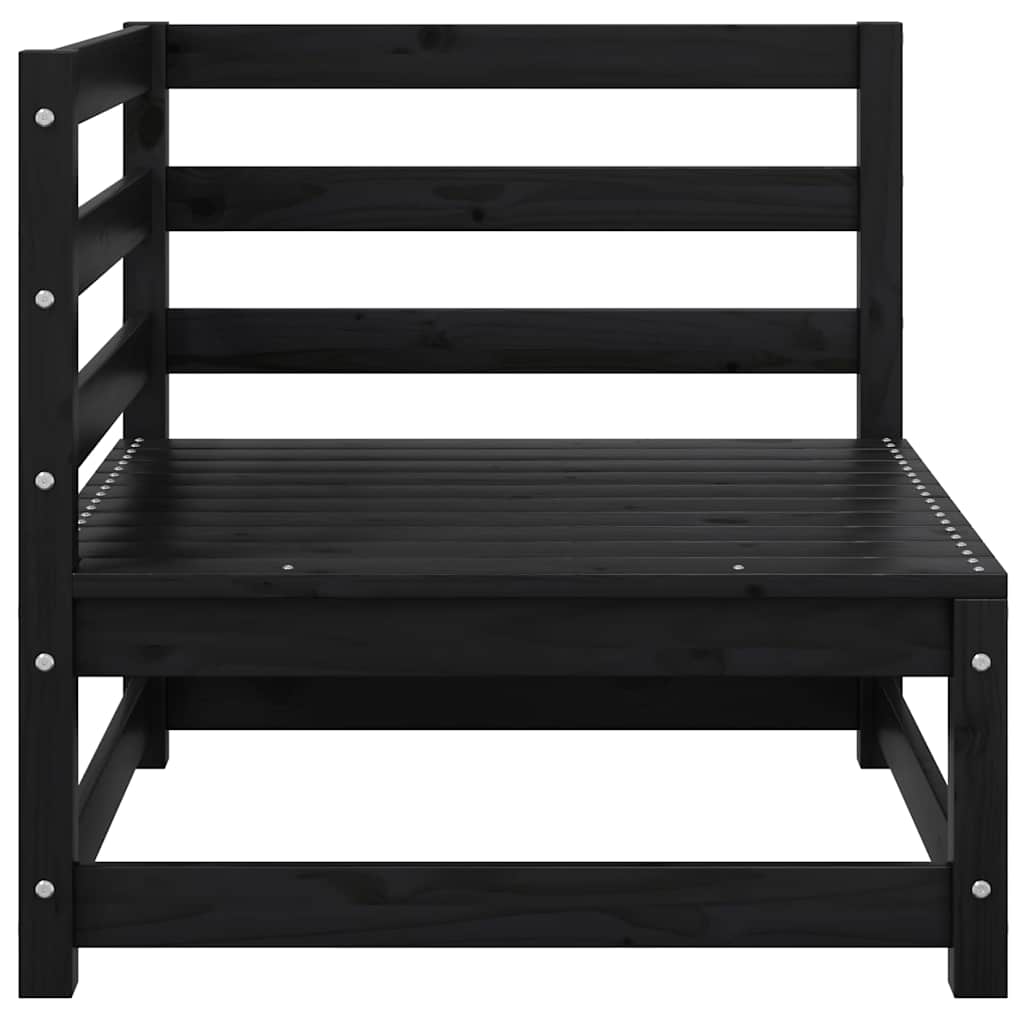 Garten-Ecksofa mit Kissen Massivholz Kiefer