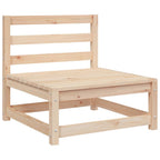 2-tlg. Garten-Lounge-Set mit Kissen Kiefer Massivholz