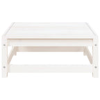 2-tlg. Garten-Lounge-Set mit Kissen Weiß Kiefer Massivholz