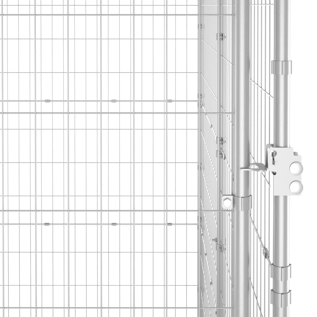 Outdoor-Hundezwinger Verzinkter Stahl 110x220x180 cm