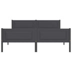 Massivholzbett Kiefer Grau 160x200 cm